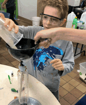 Enzo makes elephant toothpaste explosion!