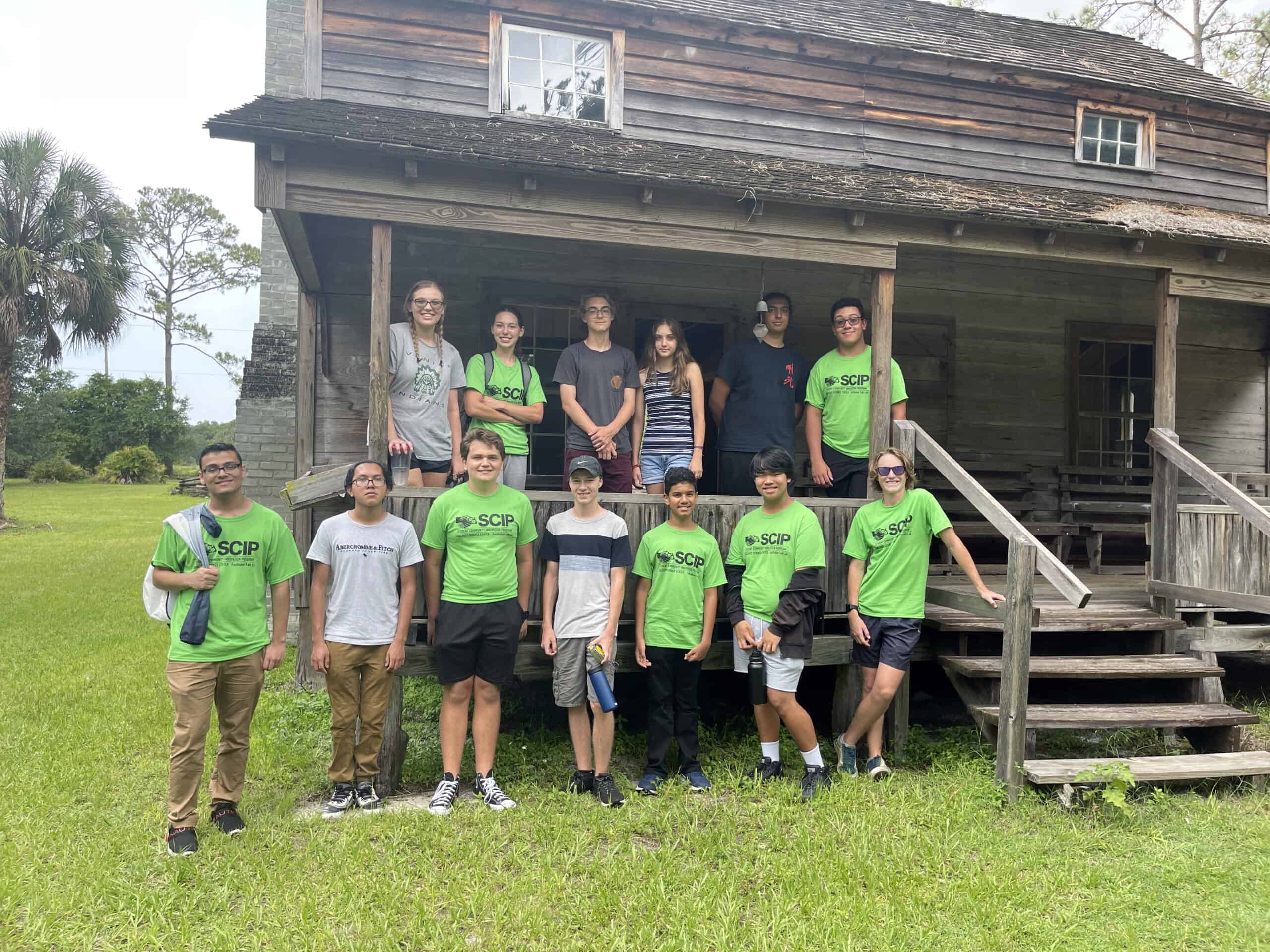 A group of 2022 SCIP students visit Crowley Museum & Nature Center